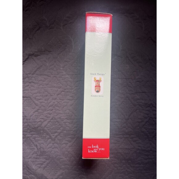 Fitz and Floyd Snack Therapy Christmas Reindeer Serving Plate Tray Platter Decor - Picture 5 of 7